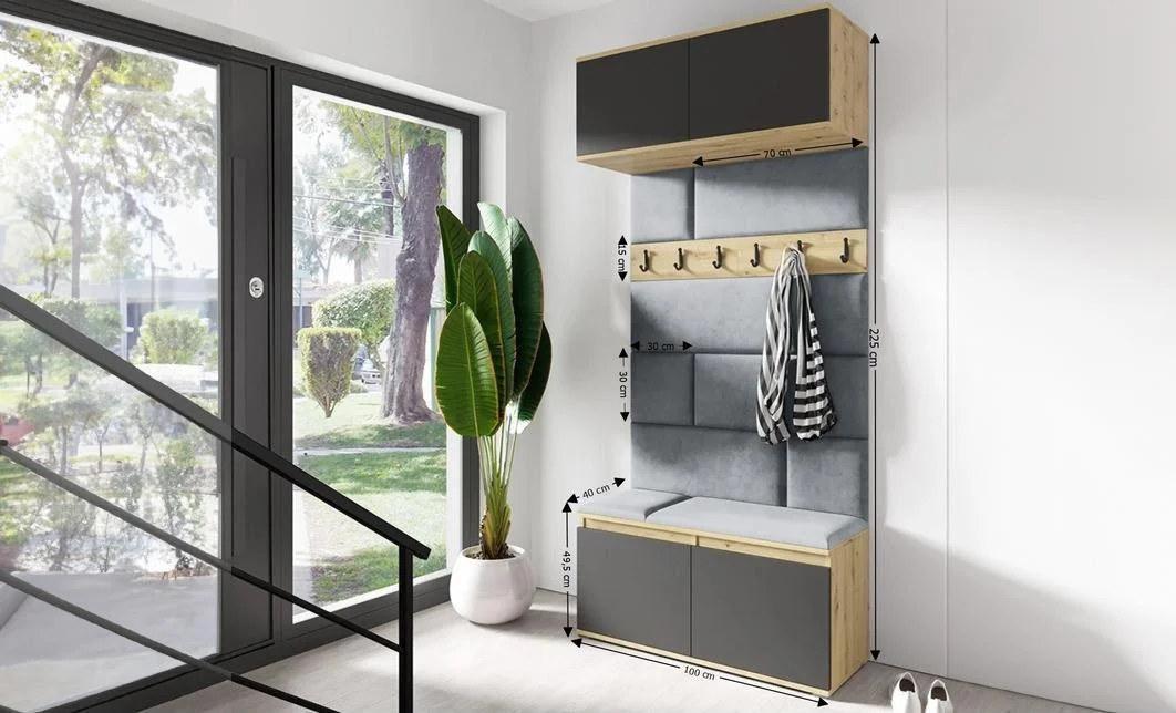 Cuier Hol Max 23, Artisan/ Gri - Trinity 14 1