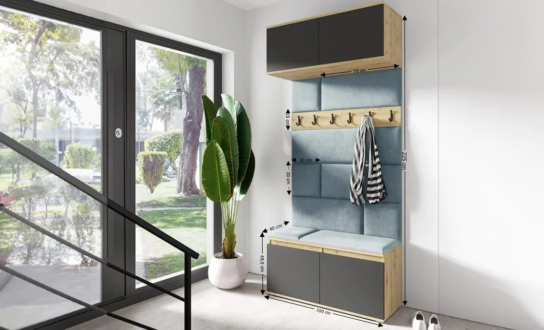 Cuier Hol Max 23, Artisan/ Albastru - Trinity 22 1