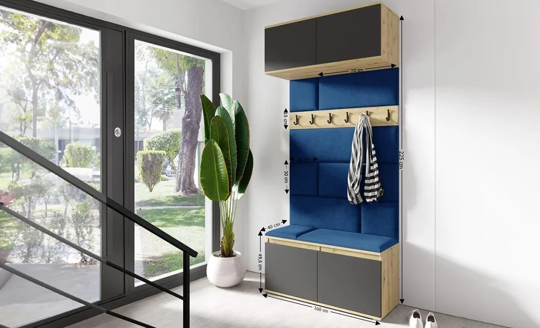 Cuier Hol Max 23, Artisan/ Albastru - Trinity 31 1