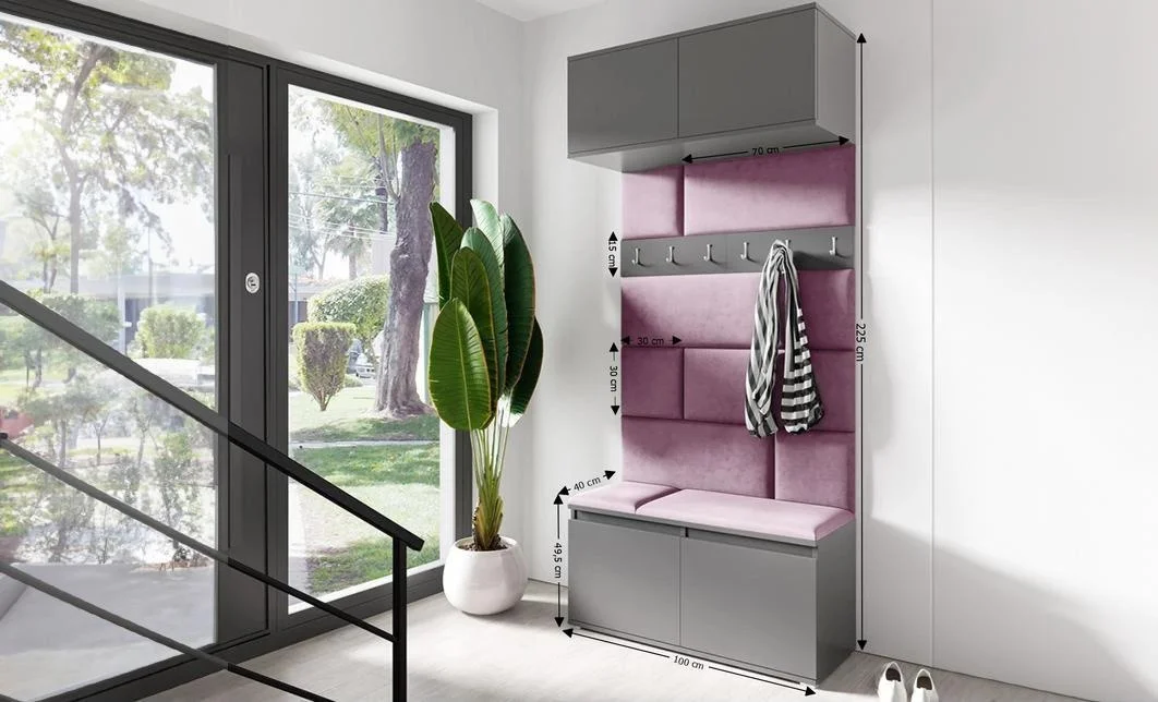 Cuier Hol Max 23, Grafit/ Mov - Trinity 11 1