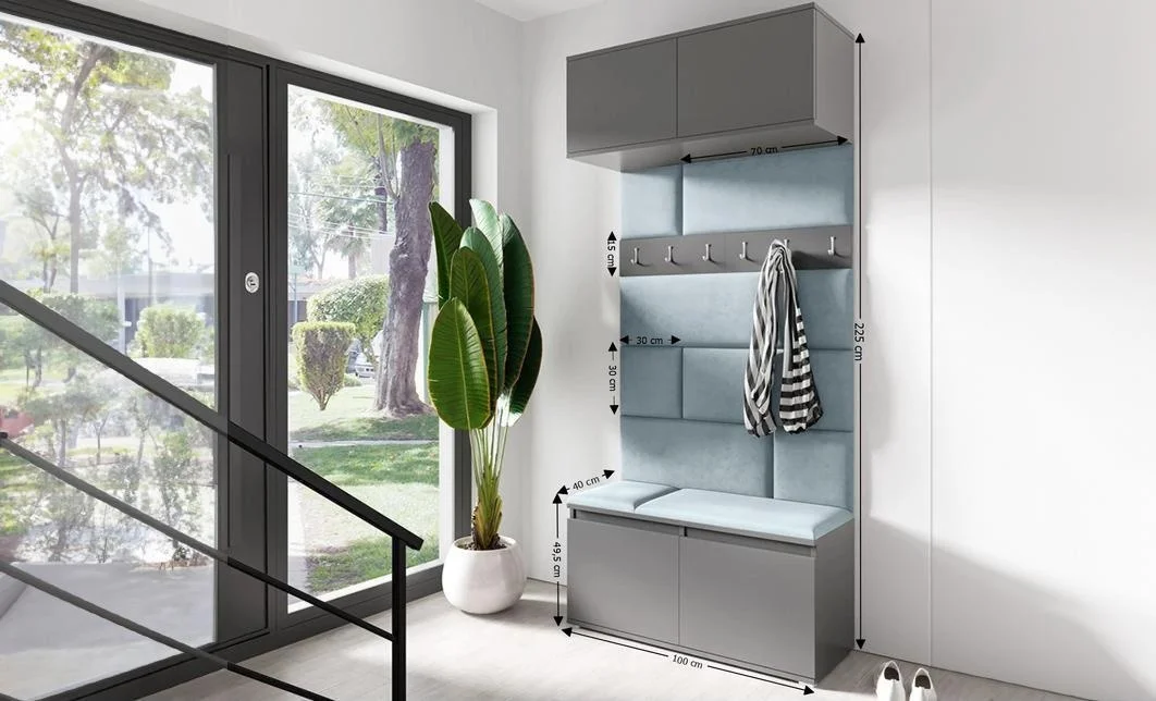 Cuier Hol Max 23, Grafit/ Albastru - Trinity 22 1