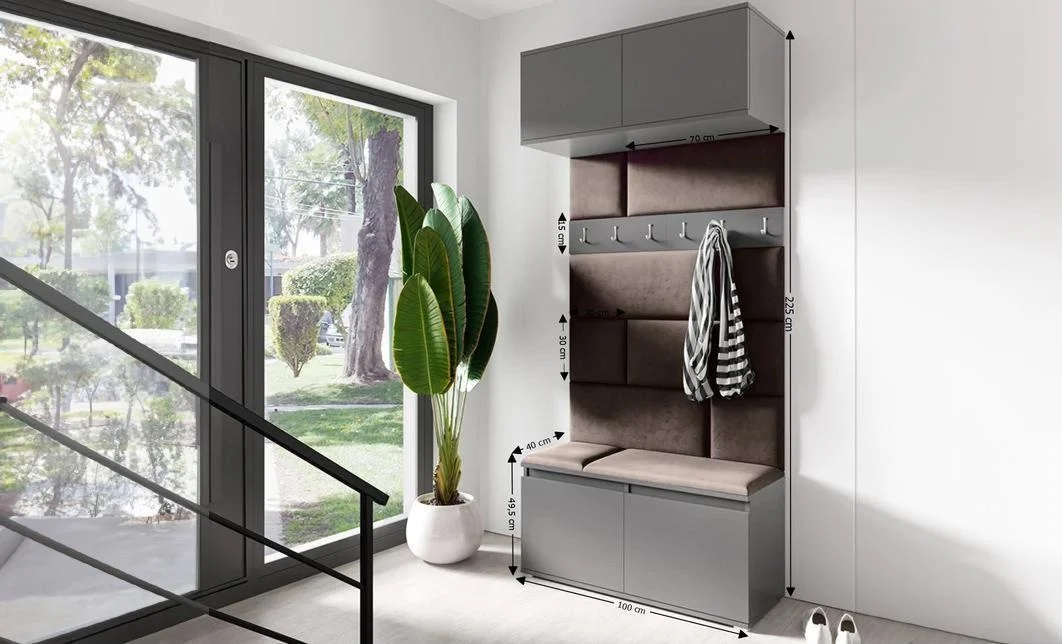 Cuier Hol Max 23, Grafit/ Maro - Trinity 8 1