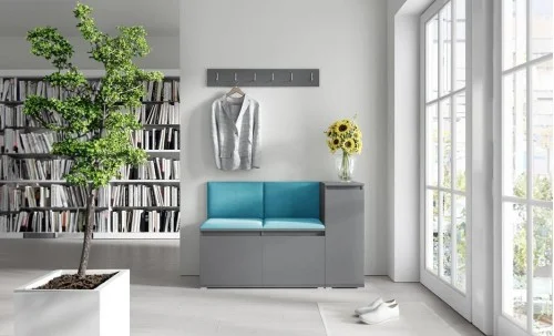 Cuier Hol Max 25, Grafit/ Albastru - Trinity 13