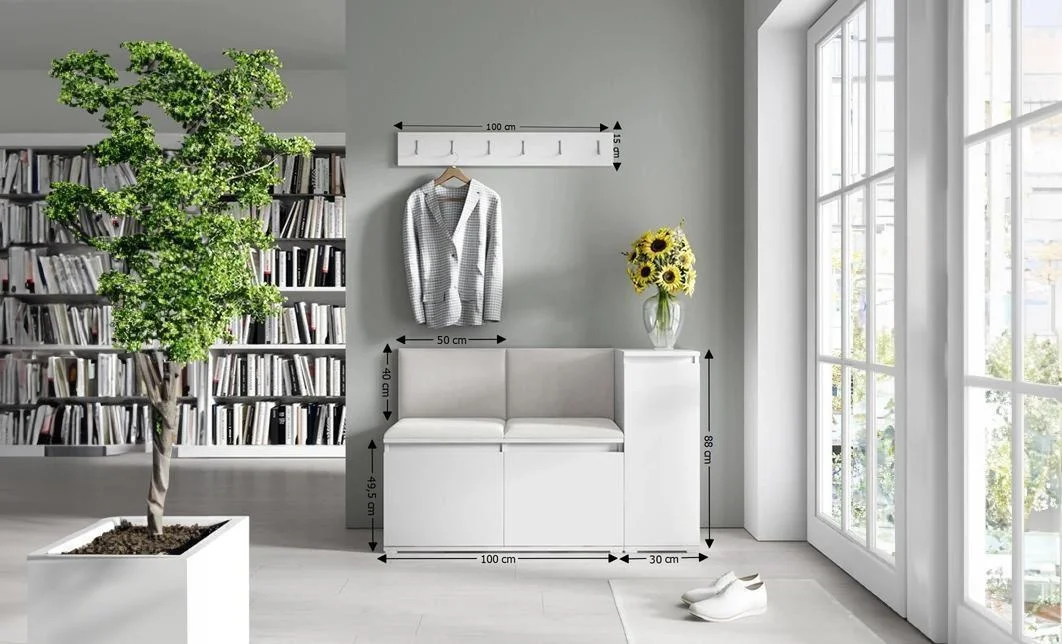 Cuier Hol Max 25, Alb/ Crem - Trinity 1 1