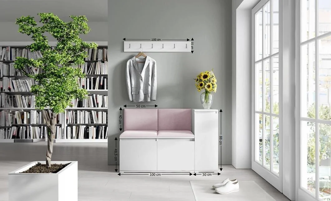 Cuier Hol Max 25, Alb/ Roz - Trinity 19 1