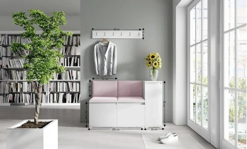 Cuier Hol Max 25, Alb/ Roz - Trinity 19