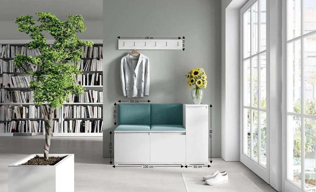 Cuier Hol Max 25, Alb/ Verde - Trinity 28 1