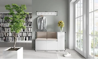 Cuier Hol Max 25, Alb/ Maro - Trinity 5