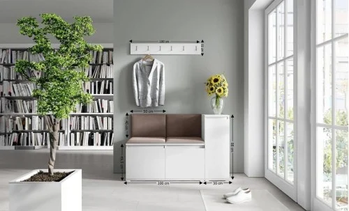 Cuier Hol Max 25, Alb/ Maro - Trinity 8