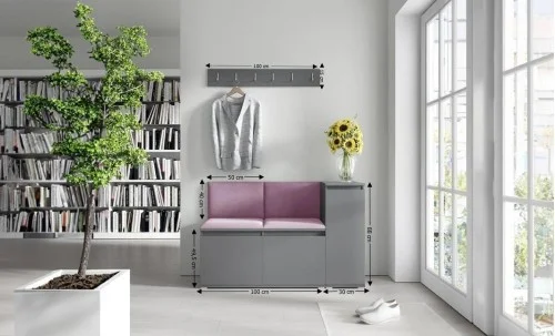 Cuier Hol Max 25, Grafit/ Mov - Trinity 11