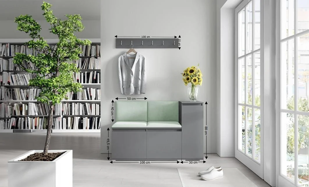 Cuier Hol Max 25, Grafit/ Verde - Trinity 21 1