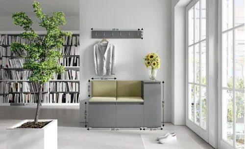 Cuier Hol Max 25, Grafit/ Verde - Trinity 27