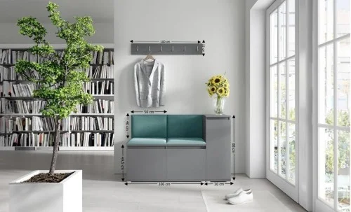 Cuier Hol Max 25, Grafit/ Verde - Trinity 28