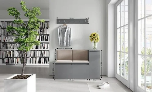 Cuier Hol Max 25, Grafit/ Maro - Trinity 5