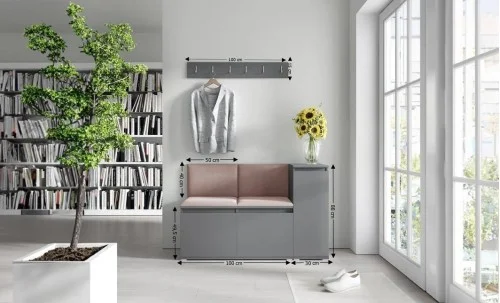 Cuier Hol Max 25, Grafit/ Maro - Trinity 7