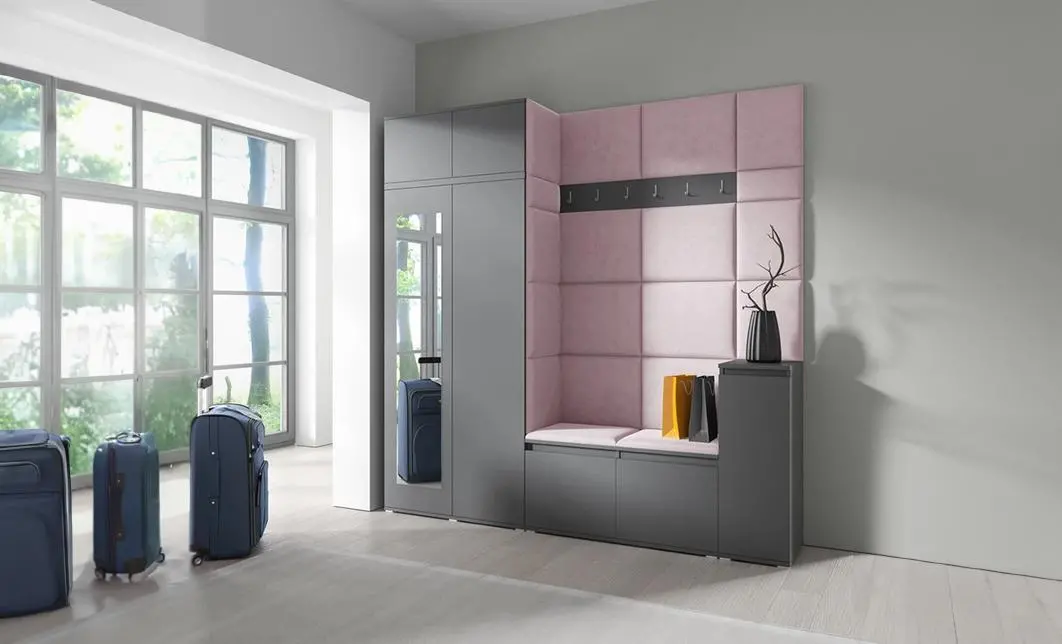 Cuier Hol Max 26, Grafit/ Roz - Trinity 19