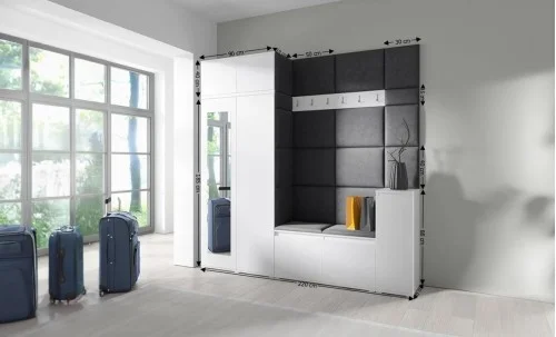 Cuier Hol Max 26, Alb/ Negru - Trinity 16