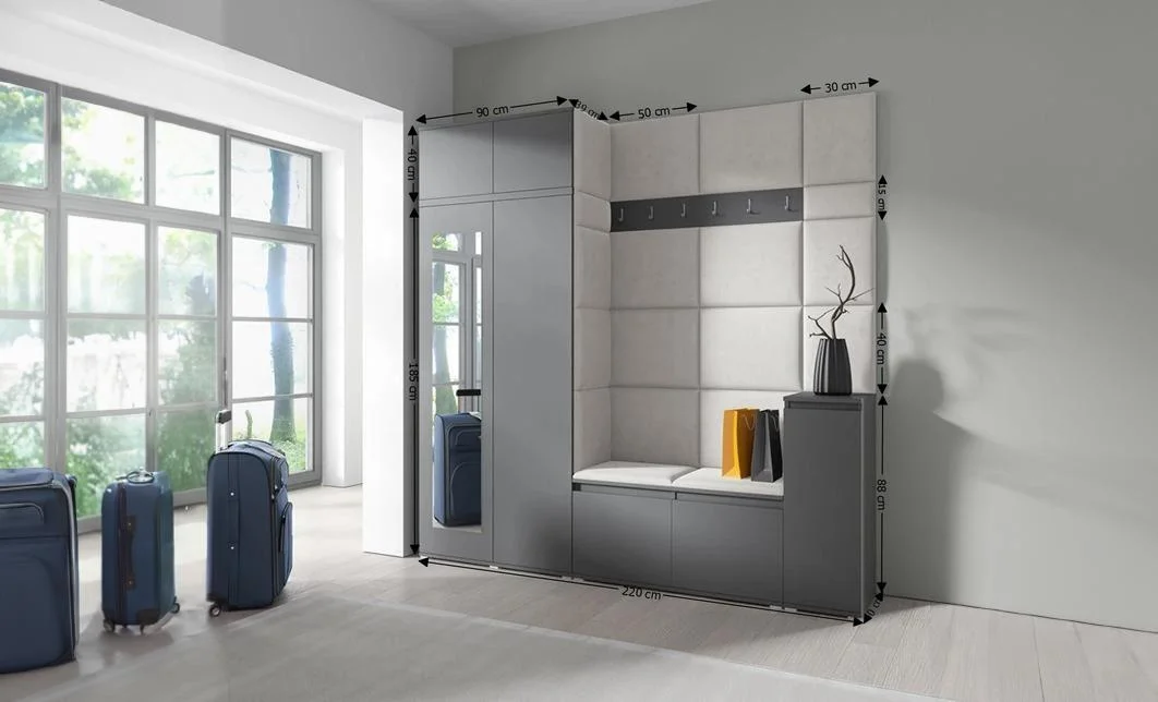 Cuier Hol Max 26, Grafit/ Crem - Trinity 1 1