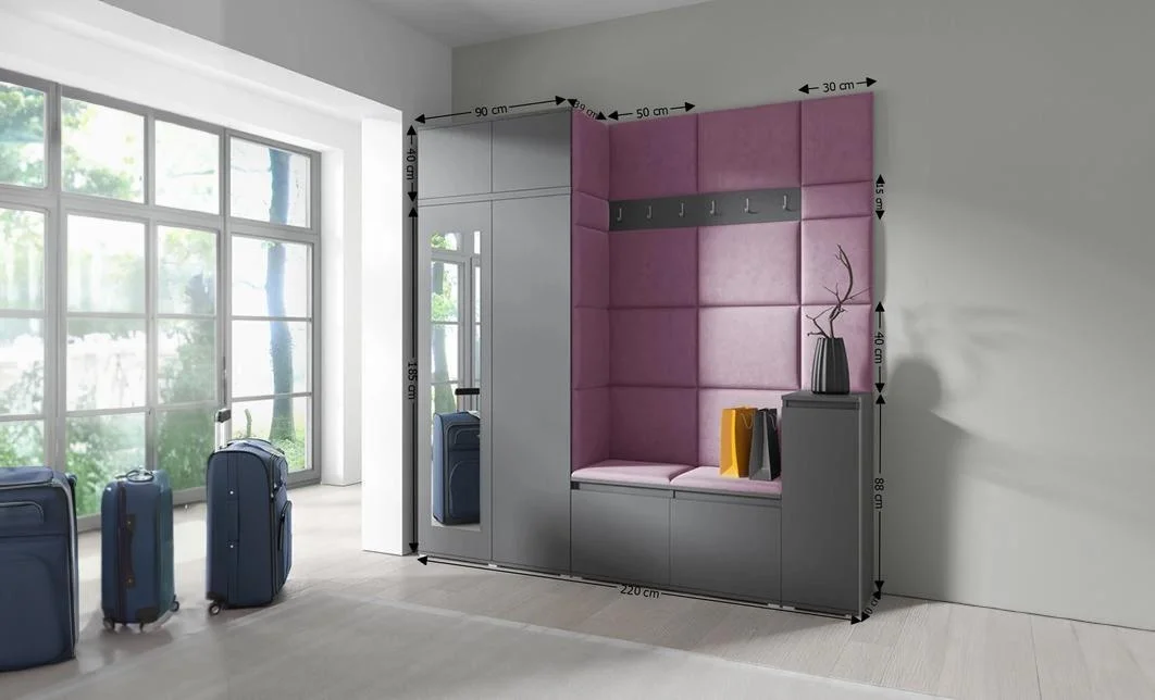 Cuier Hol Max 26, Grafit/ Mov - Trinity 11 1