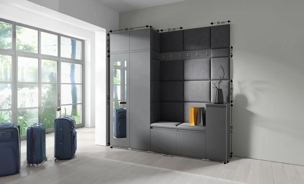 Cuier Hol Max 26, Grafit/ Negru - Trinity 16 1