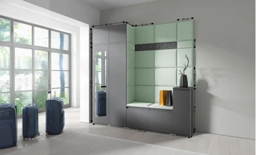 Cuier Hol Max 26, Grafit/ Verde - Trinity 21