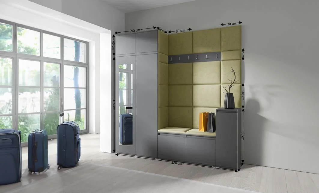 Cuier Hol Max 26, Grafit/ Verde - Trinity 27 1