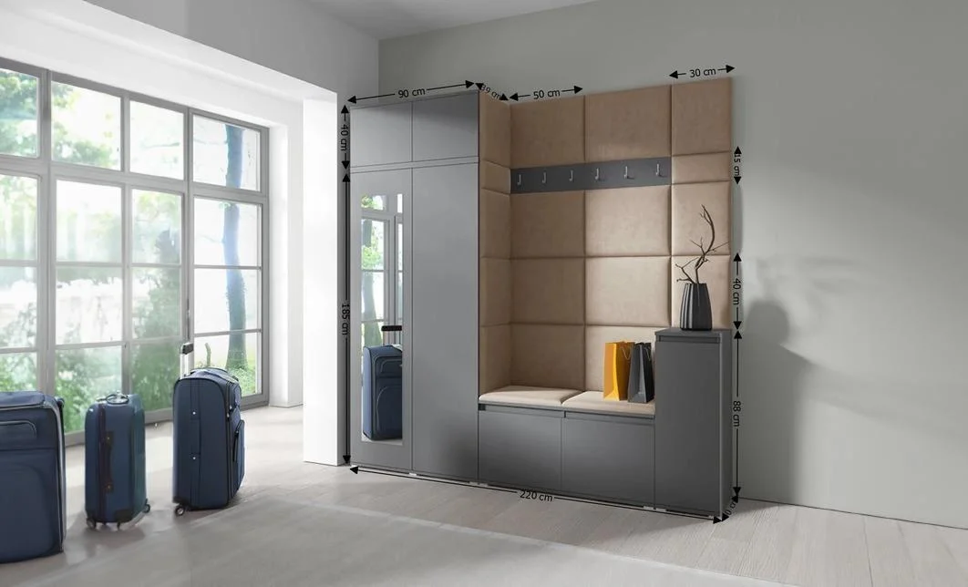 Cuier Hol Max 26, Grafit/ Bej - Trinity 4 1