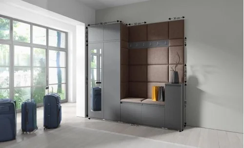 Cuier Hol Max 26, Grafit/ Maro - Trinity 8