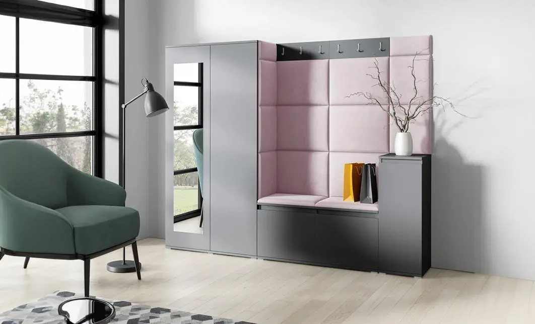 Cuier Hol Max 27, Grafit/ Roz - Trinity 19