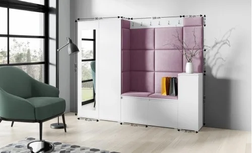 Cuier Hol Max 27, Alb/ Mov - Trinity 11