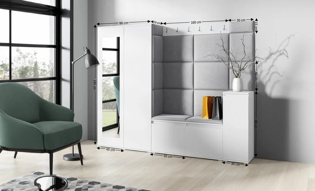 Cuier Hol Max 27, Alb/ Gri - Trinity 14 1