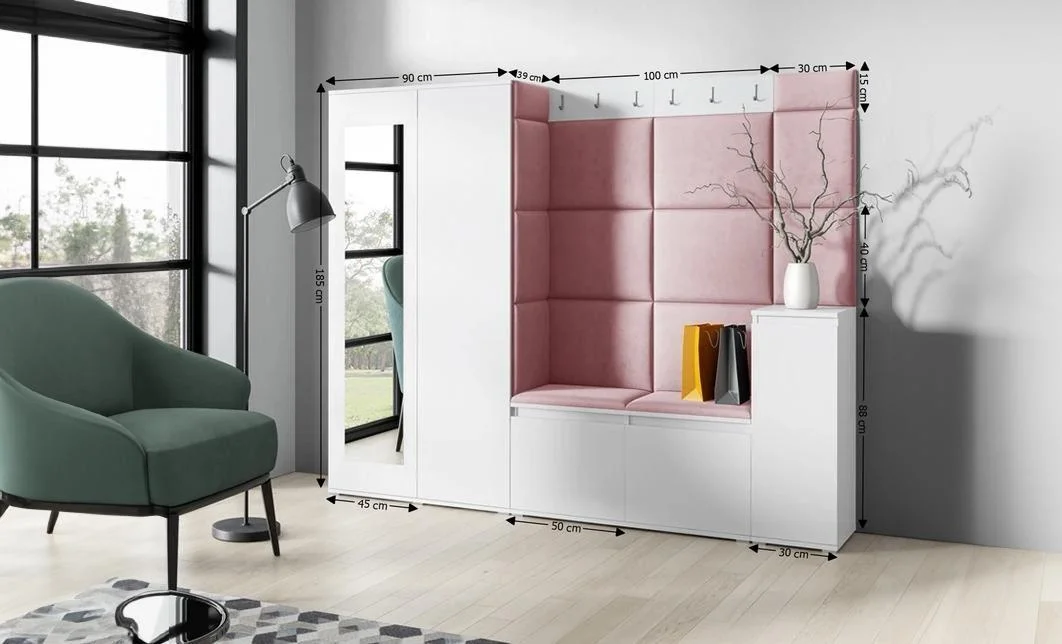 Cuier Hol Max 27, Alb/ Roz - Trinity 23 1