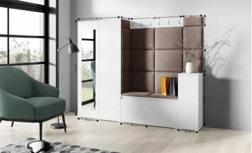 Cuier Hol Max 27, Alb/ Maro - Trinity 8