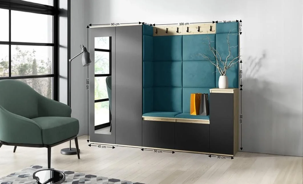 Cuier Hol Max 27, Artisan/ Albastru - Trinity 13 1