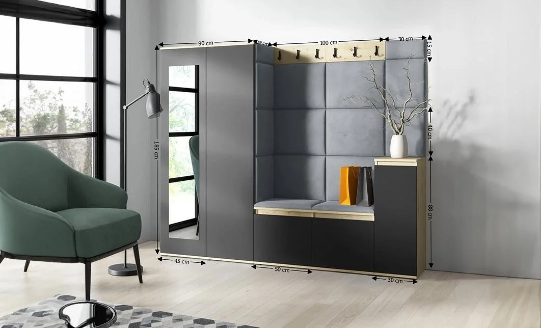 Cuier Hol Max 27, Artisan/ Gri - Trinity 14 1