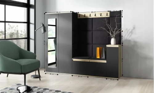 Cuier Hol Max 27, Artisan/ Negru - Trinity 16