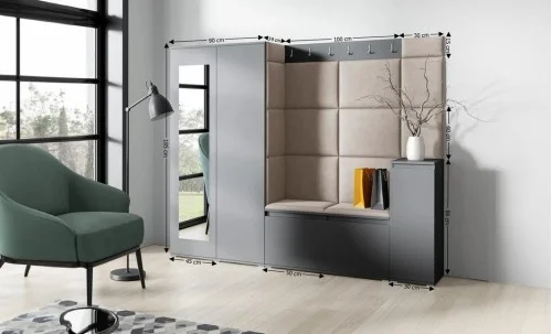 Cuier Hol Max 27, Grafit/ Maro - Trinity 5