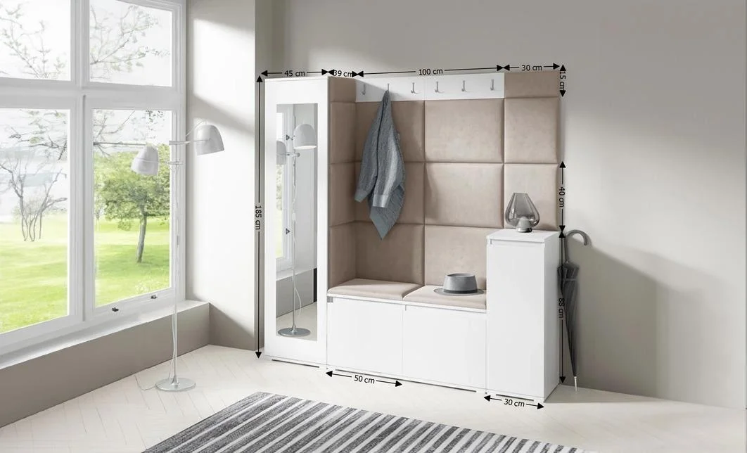 Cuier Hol Max 28, Alb/ Maro - Trinity 5 1