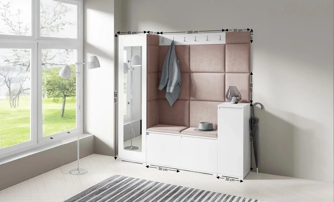 Cuier Hol Max 28, Alb/ Maro - Trinity 7 1