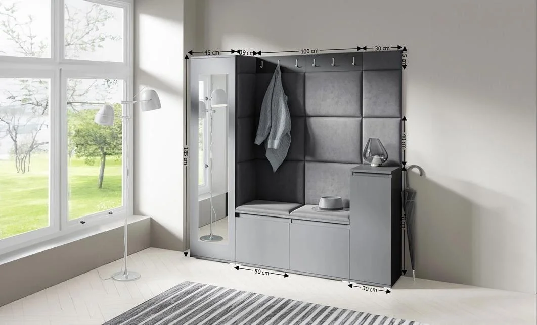 Cuier Hol Max 28, Grafit/ Negru - Trinity 16 1