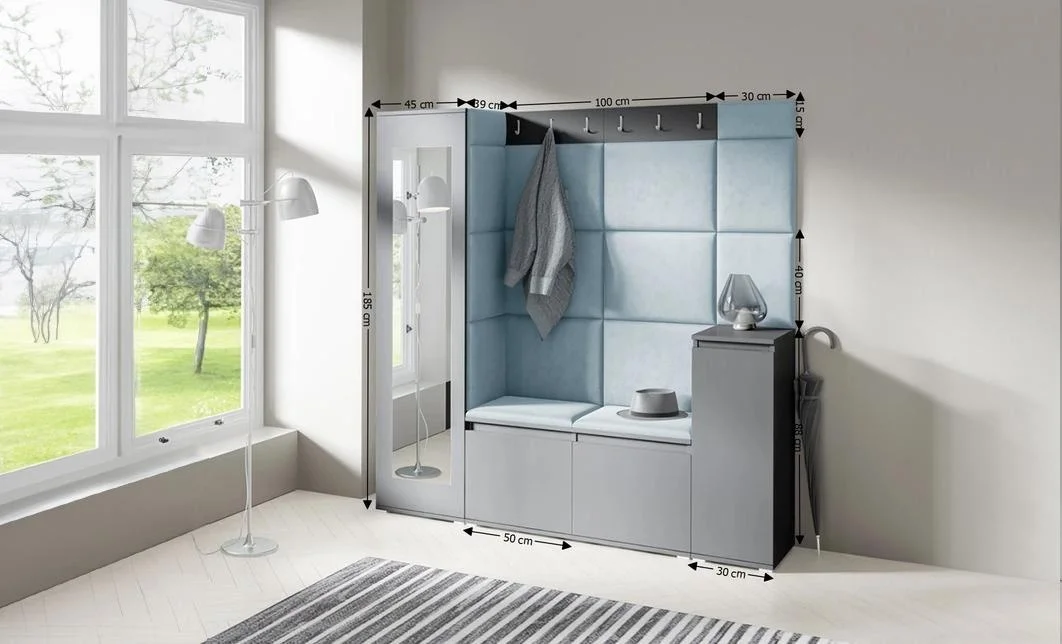 Cuier Hol Max 28, Grafit/ Albastru - Trinity 22 1