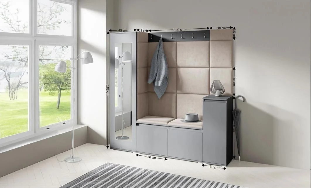Cuier Hol Max 28, Grafit/ Maro - Trinity 5 1
