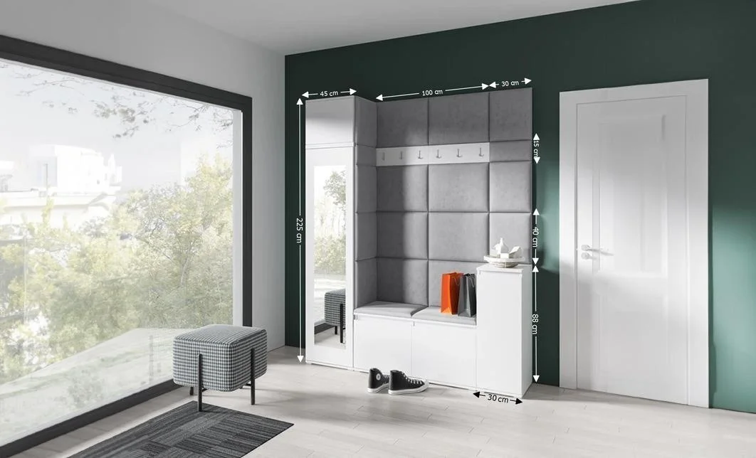 Cuier Hol Max 29, Alb/Gri - Trinity 14 1