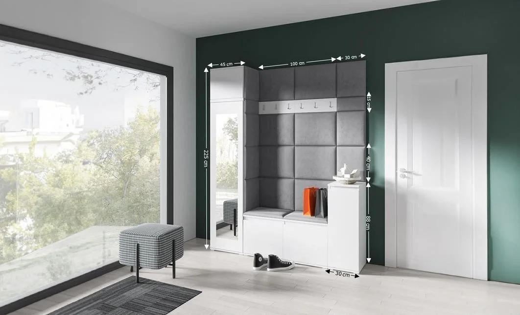 Cuier Hol Max 29, Alb/Gri - Trinity 15 1