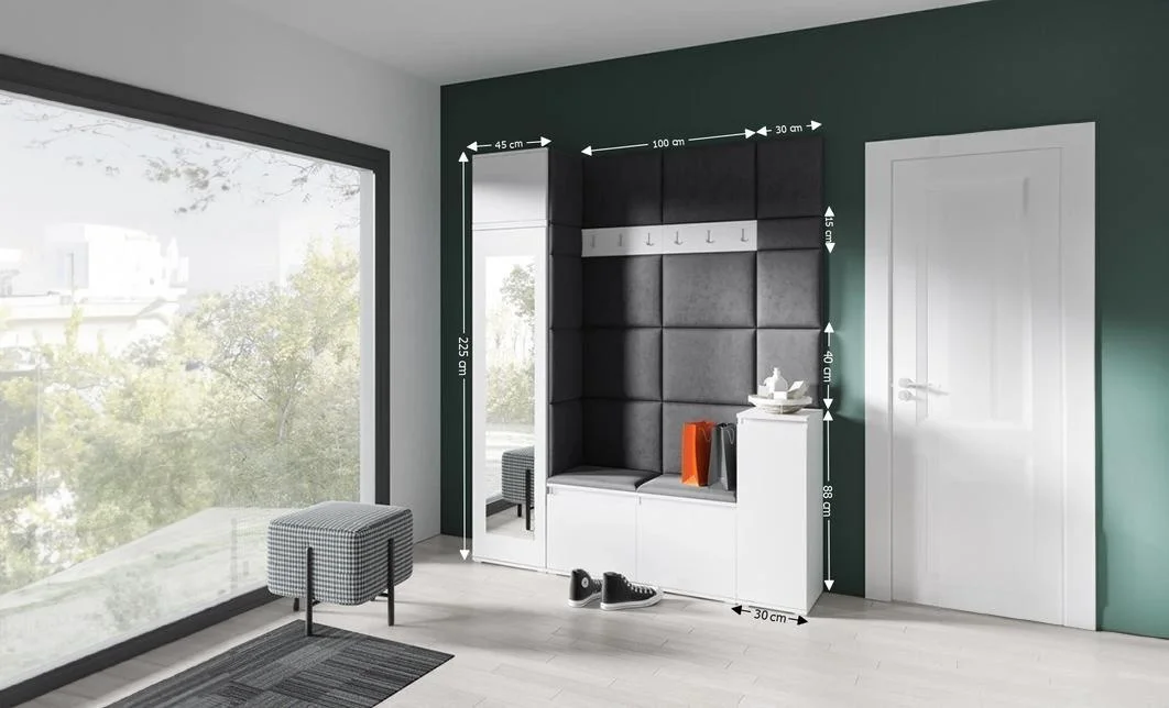 Cuier Hol Max 29, Alb/Negru - Trinity 16 1