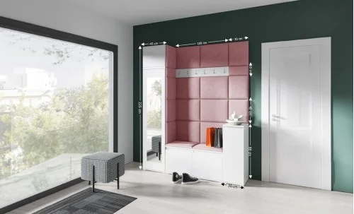 Cuier Hol Max 29, Alb/Roz - Trinity 23