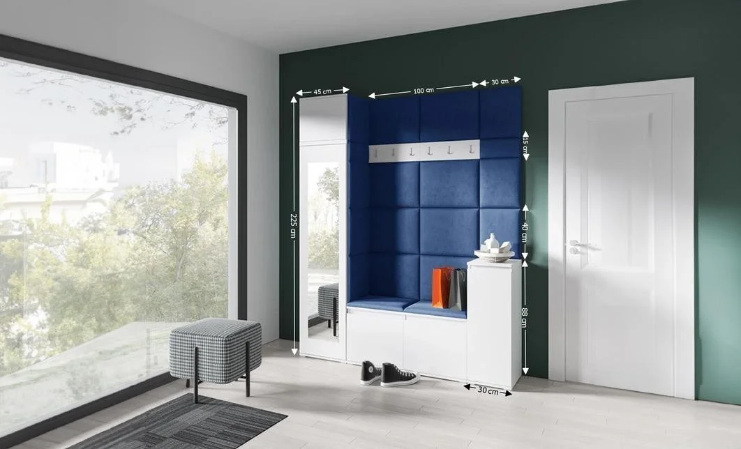 Cuier Hol Max 29, Alb/Albastru - Trinity 31 1