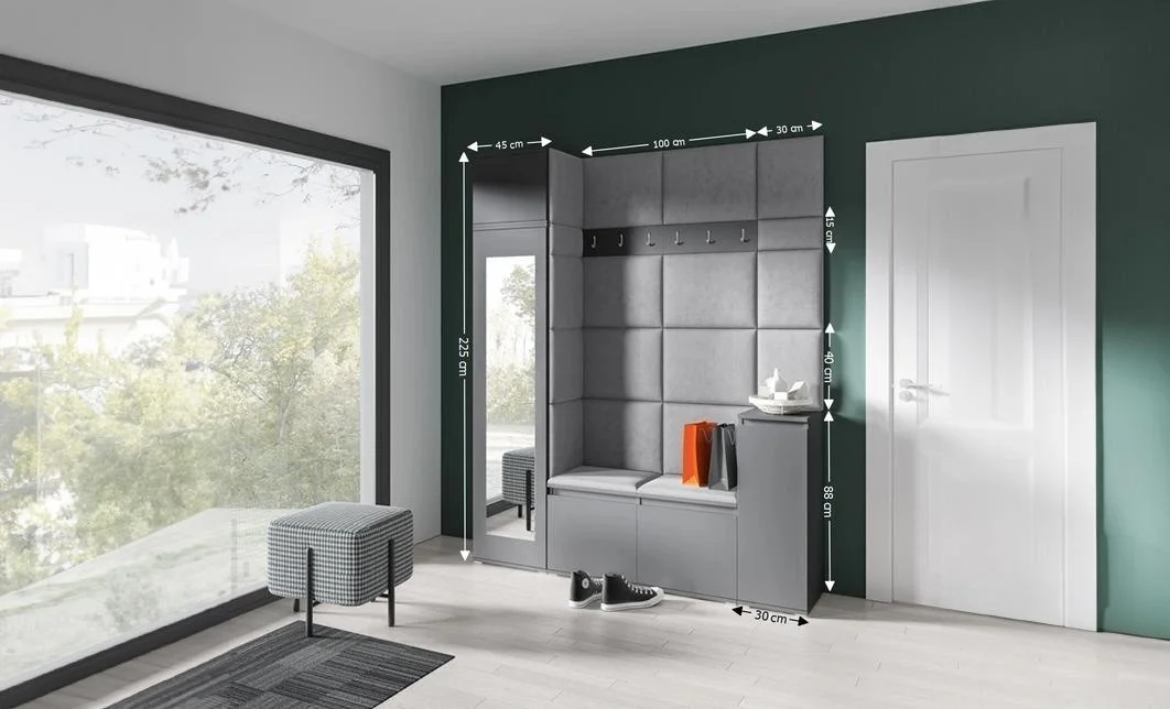 Cuier Hol Max 29, Grafit/Gri - Trinity 14 1