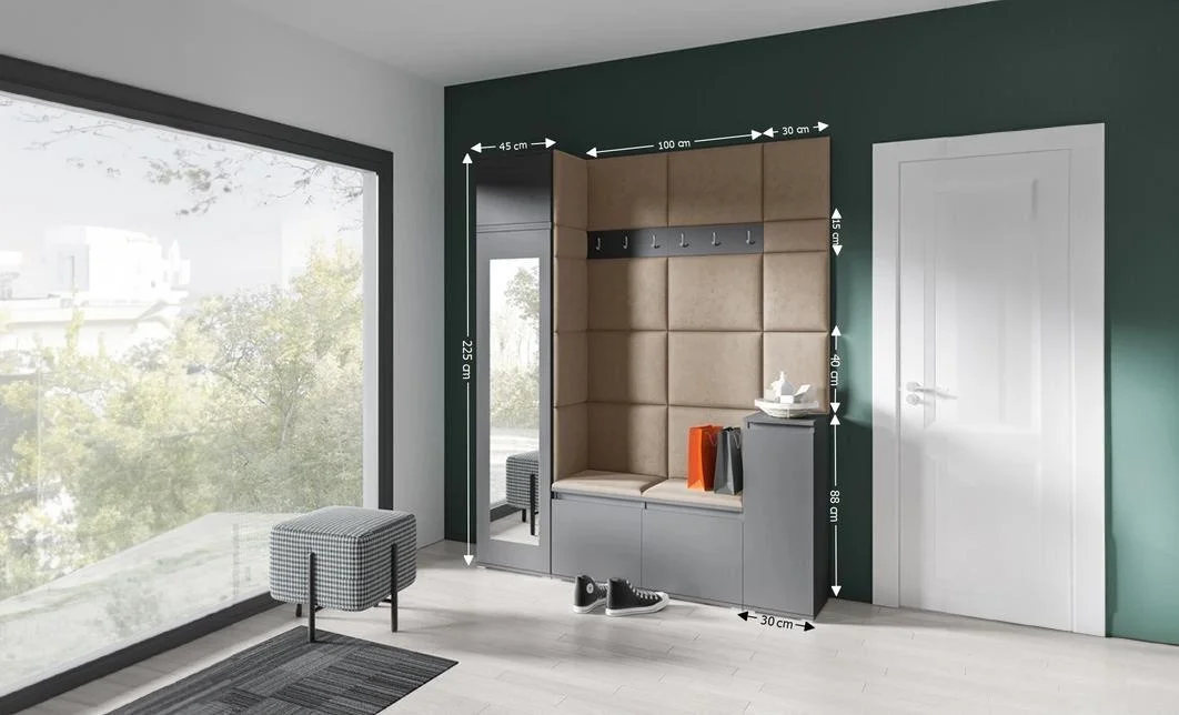 Cuier Hol Max 29, Grafit/Bej - Trinity 4 1