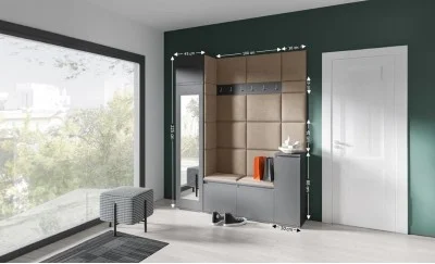 Cuier Hol Max 29, Grafit/Bej - Trinity 4